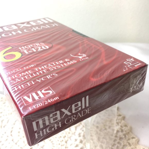 NWT Blank Media VHS Maxell T-120 High Grade - Picture 4 of 7